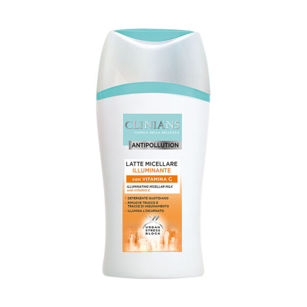 Clinians Antipollution Latte Micellare Illuminante con Vitamina C -200 ml