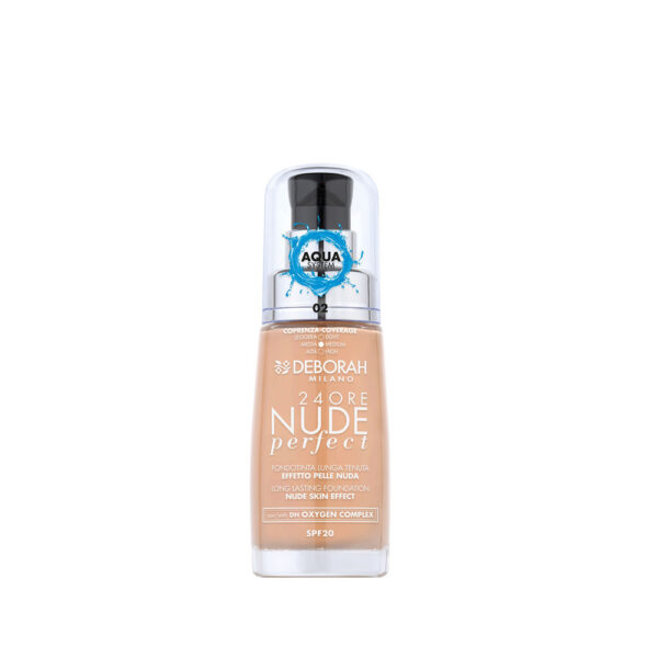 Deborah fondotinta 24ore nude perfect -Colore N.02 beige