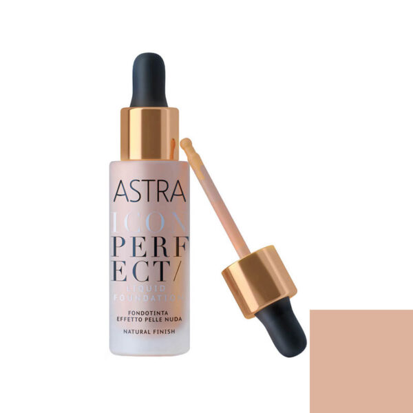 Astra Fondotinta Liquido Icon Perfect Liquid Foundation -Colore N.03 Vaniglia