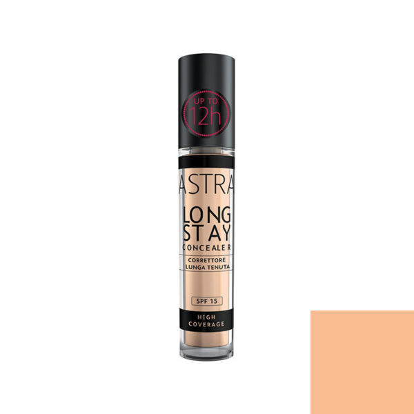 Astra Long Stay Concealer Correttore Lunga Tenuta SPF 15 -Colore N. 04 Sand