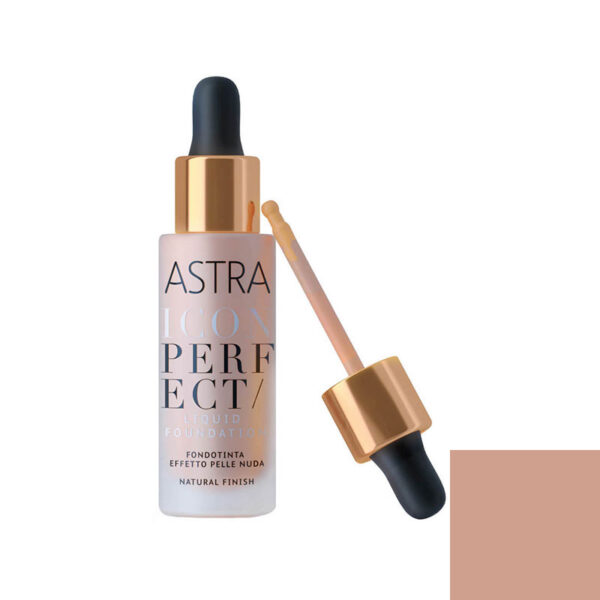 Astra Fondotinta Liquido Icon Perfect Liquid Foundation -Colore N.04 Miele