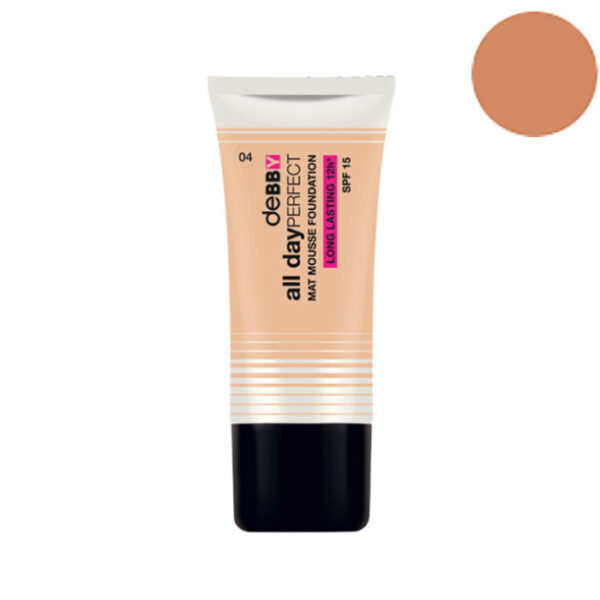 Debby fondotinta all day perfect mat -Colore N.04 amber