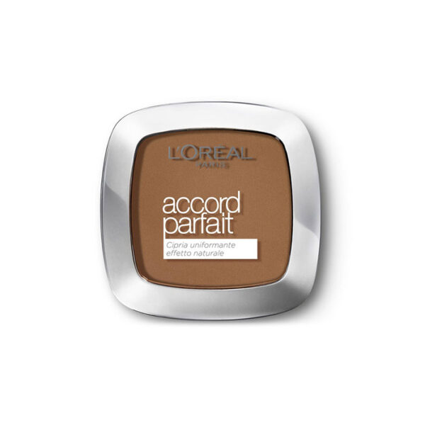 L'Oreal la cipria accord parfait cipria uniformante effetto naturale -Colore N.10D Dore Fonce