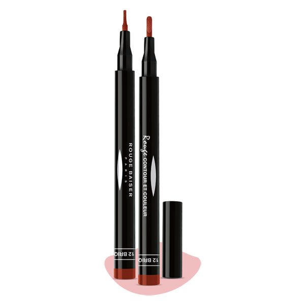 Rouge Baiser Rossetto Rouge Contour et Couleur -Colore N.12 Brique
