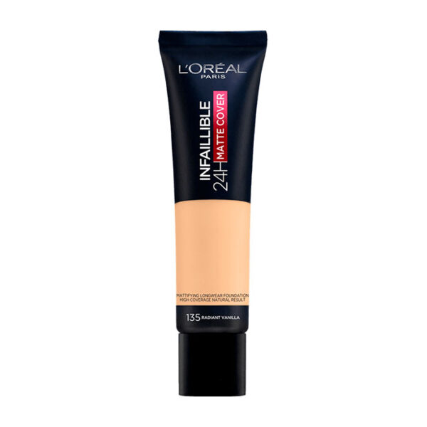 L'Oreal Fondotinta coprente Infaillible 24Ore Matte Cover -Colore N.135  Vanille Eclat