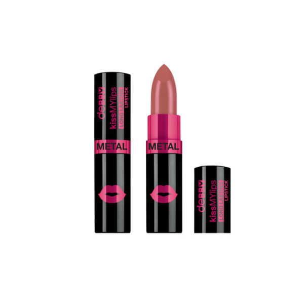 Debby Rossetto Kiss My Lips Long Lasting Lipstick Metal Collection -Colore N.15 rose metal