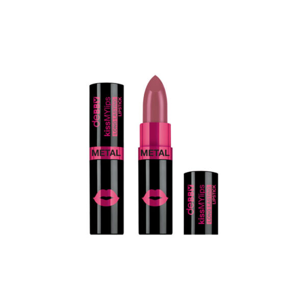 Debby Rossetto Kiss My Lips Long Lasting Lipstick Metal Collection -Colore N.18 burgundy metal