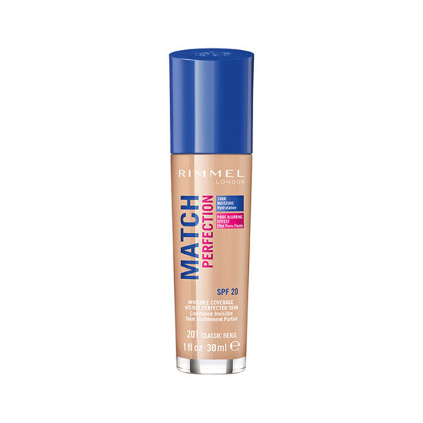 Rimmel London Fondotinta Match Perfection -Colore N.201 Classic Beige