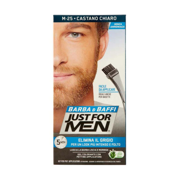 Just For Men Gel colorante per barba e baffi -25 castano Chiaro