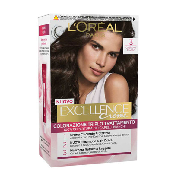 Excellence Crema Colorante -3 Castano Scuro
