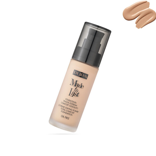 Pupa Made To Last Fondotinta -Colore N.030 Natural Beige