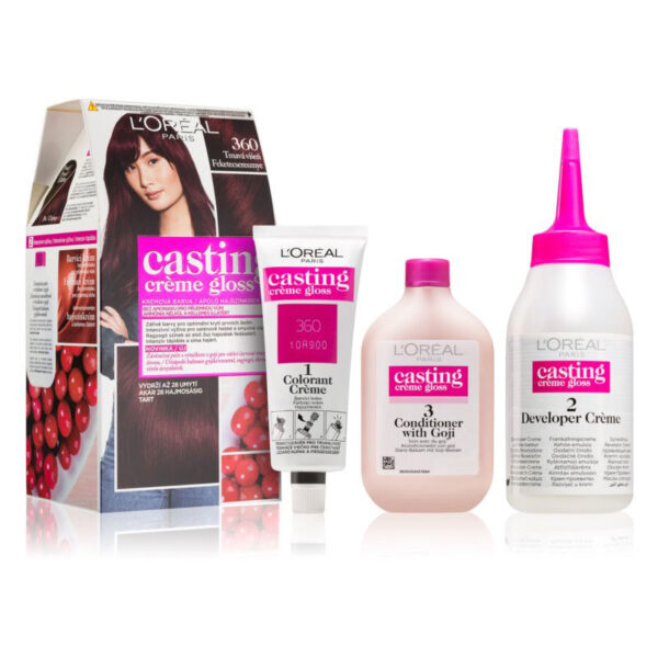 L'Oreal Paris Tinta Per Capelli Casting Creme Gloss Senza Ammoniaca -N 360 Nero Ciliegia