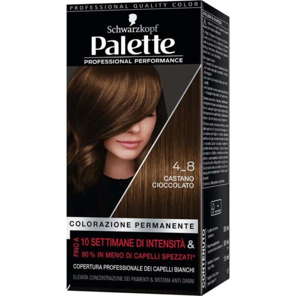 Palette Testanera Trattamento Colorante 4-8 Castano Cioccolato