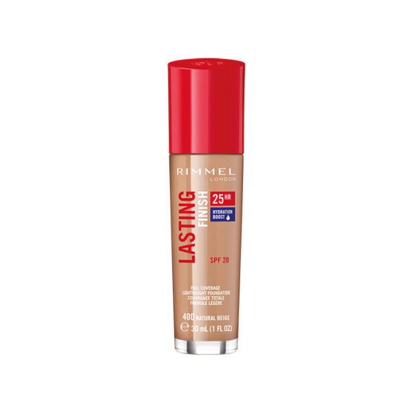 Rimmel London Fondotinta Lasting Finish 25H -Colore N.400 Natural Beige