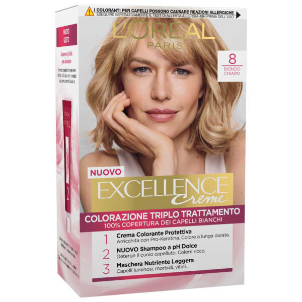 Excellence Crema Colorante -8.0 Biondo Chiaro