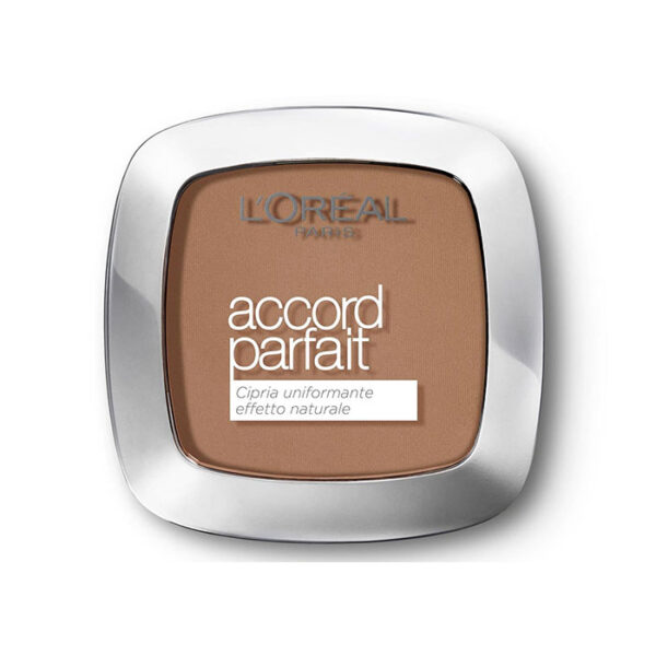 L'Oreal la cipria accord parfait cipria uniformante effetto naturale -Colore N.8D/8W golden cappuccino