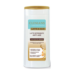 Clinians Latte Detergente Anti Age con Olio di Argan -200 ml