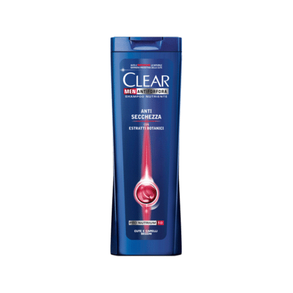 Clear Men Antiforfora Shampoo Nutriente Anti Secchezza Cute e Capelli Secchi -250 ml