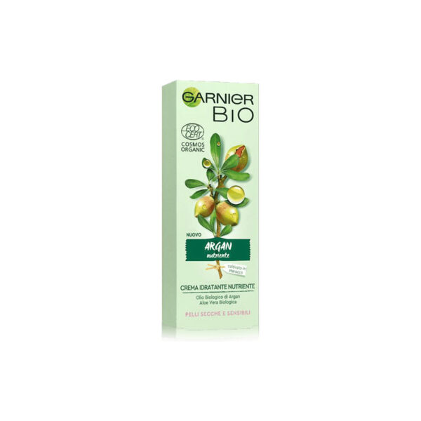 Garnier Bio Crema VISO Idratante NUTRIENTE Argan Pelli Secche e Sensibili -50 ml