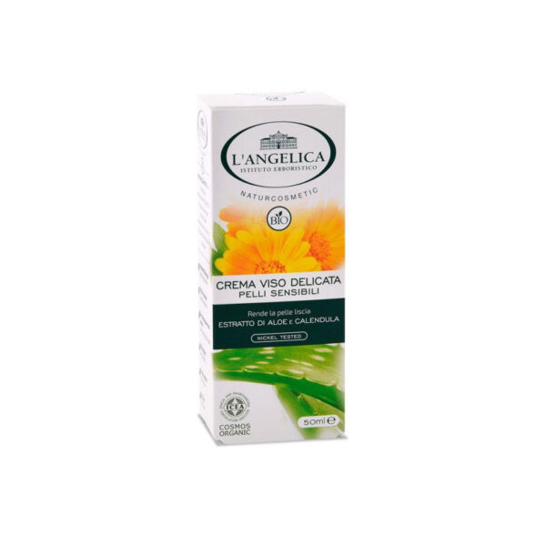 L'Angelica Crema Viso Bio Delicata per Pelli Sensibili -50 ml