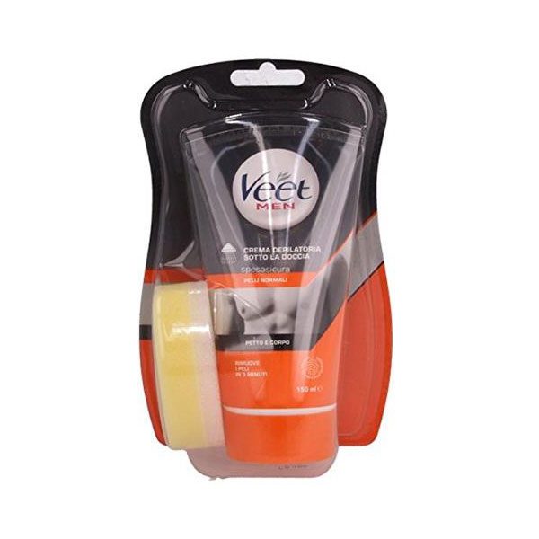 Veet Men Crema Depilatoria Sotto la Doccia Per Pelli Normali -150 ml