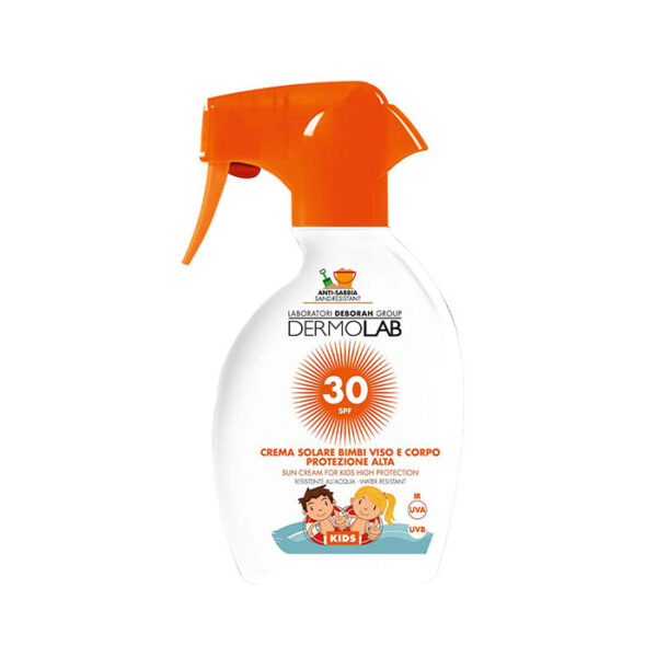 Dermolab Sun Crema Solare Bimbi Viso e Corpo Protezione Alta SPF 30 -250 ml