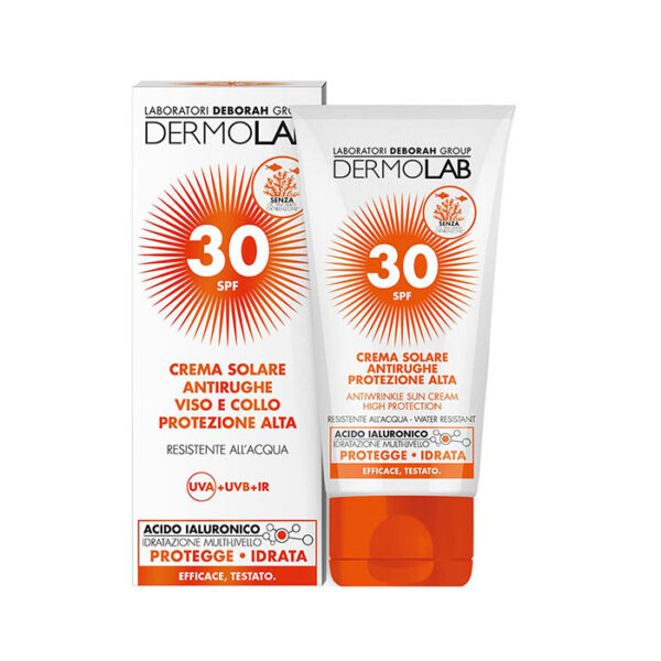 Dermolab Sun Crema Viso e Collo Protezione Alta SPF 30 -50 ml