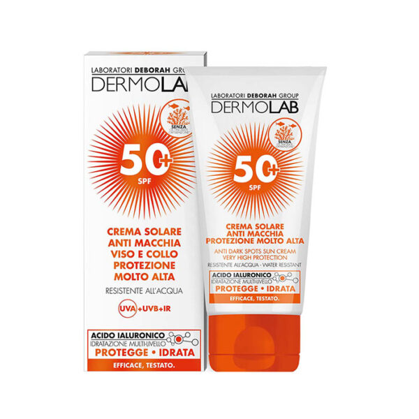 Dermolab Sun Crema Viso e Collo Protezione Molto Alta SPF 50+ -50 ml
