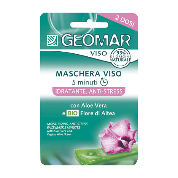 Geomar Maschera Viso 5 Minuti Idratante Antistress