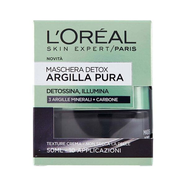 L'Oreal Paris Maschera Detox Argilla Pura-50 ml
