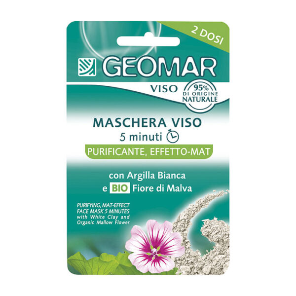 Geomar Maschera Per Il Viso 5 Minuti Purificante Effetto Mat