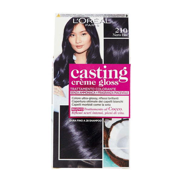 L'Oreal Paris Tinta Per Capelli Casting Creme Gloss Senza Ammoniaca -N 210 Nero Blu
