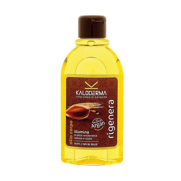 Kaloderma Olio Corpo Rigenera con olio di Argan per Tutti i tipi di Pelle -300 ml