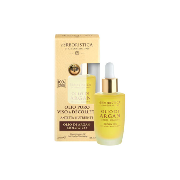 L'Erboristica Olio Di Argan Olio Viso e Decollete -50 ml