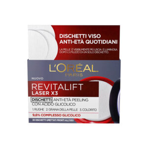 L'Oreal Paris Revitalift Laser X3 Dischetti Antietà Peeling con acido glicolico