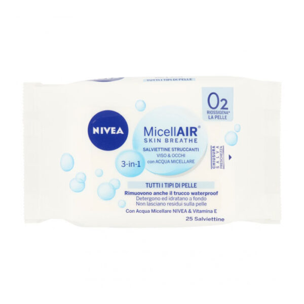 Nivea Salviettine Struccanti con Acqua Micellare -25 Pz