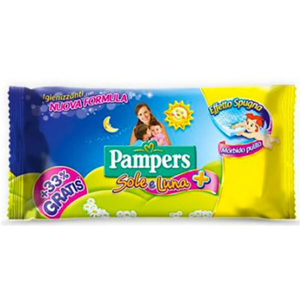 Pampers Sole&Luna igienizzanti alla camomilla -46 Salviette