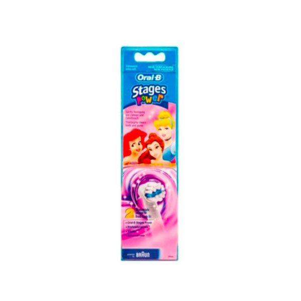 Oral B Vitality Kids Refil - Testina Spazzolino Elettrico Disponibile in Versione Cars (Bambini) e Princess (Bambine)