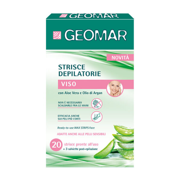 Geomar Strisce Depilatorie Viso -20 pezzi