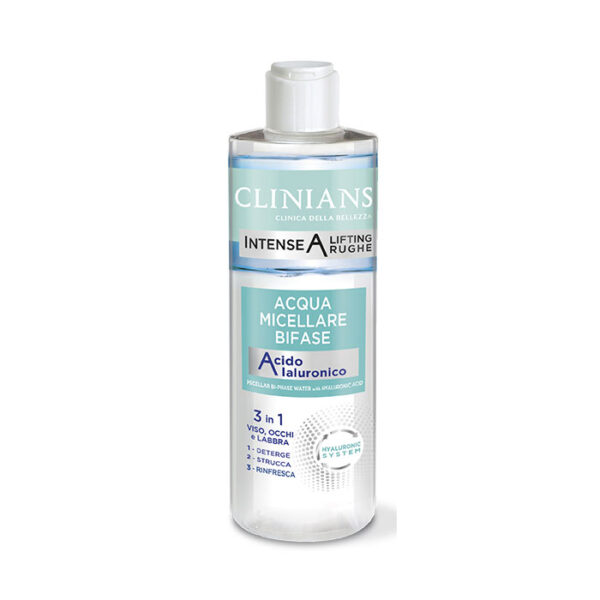 Clinians Acqua Micellare Bi fase con Acido Ialuronico -400 ml