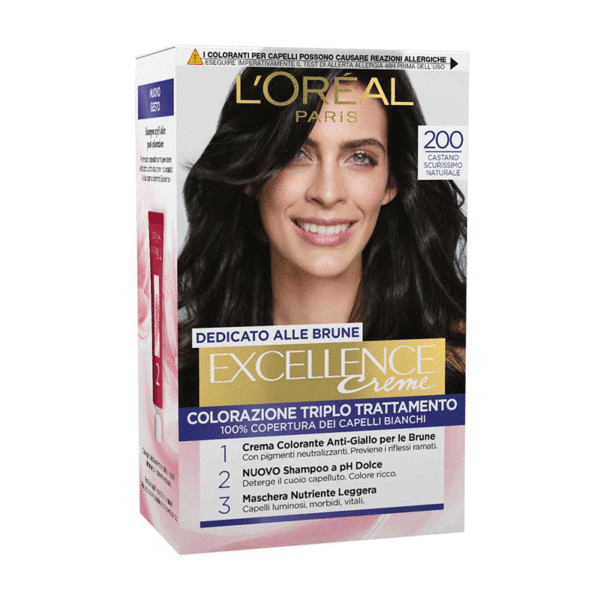 Excellence Crema Colorante 200 Castano Scurissimo Naturale