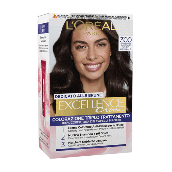 Excellence Crema Colorante 300 Castano Scuro Naturale