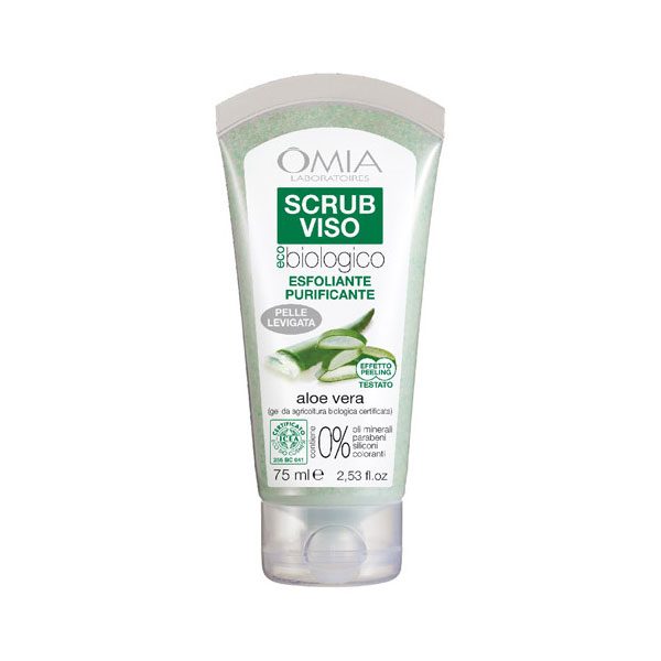 Omia Scrub Viso Peeling Esfoliante Purificante Aloe Vera 75 ml