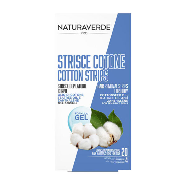Naturaverde Strisce Corpo Cotone Pelli Sensibili -20 Pezzi