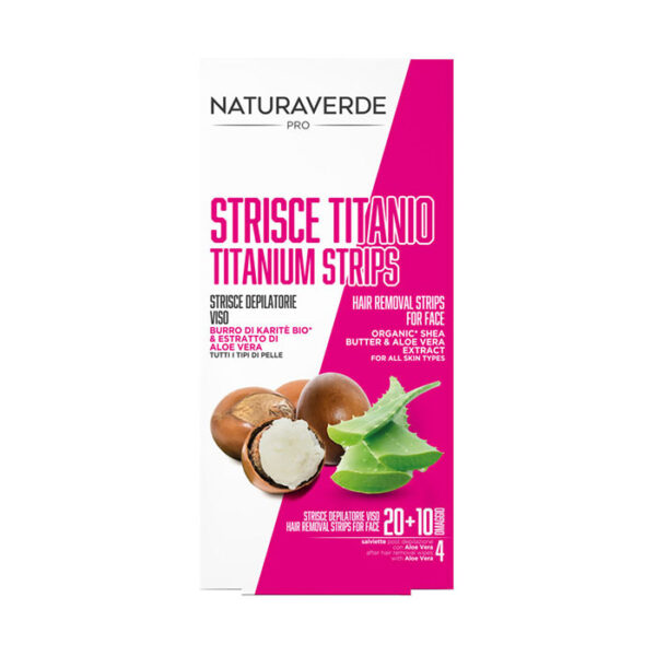 Naturaverde Strisce Depilatorie Viso -20 Pezzi