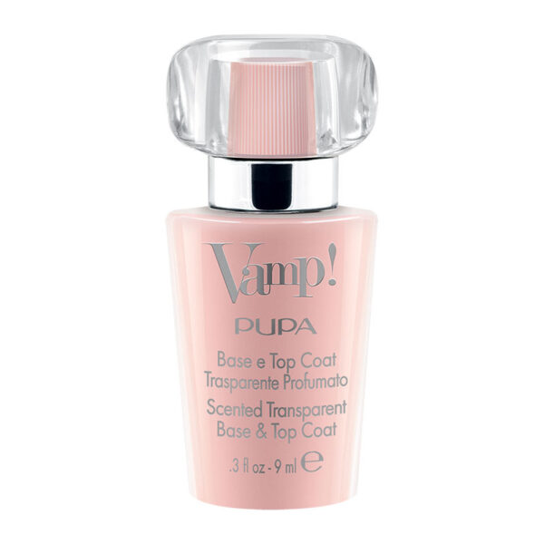 Pupa Vamp! Smalto Base Top Coat Trasparente e Profumato -100 Trasparent