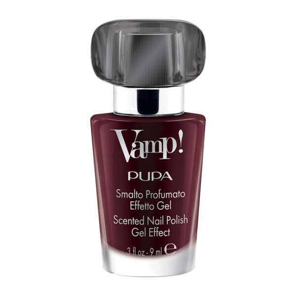 Pupa Vamp! Smalto Profumato Effetto Gel -304 Intrepid Red-Black