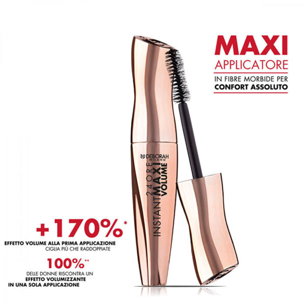 Deborah Mascara 24 Ore Instant Maxi Volume con Olio di Melograno