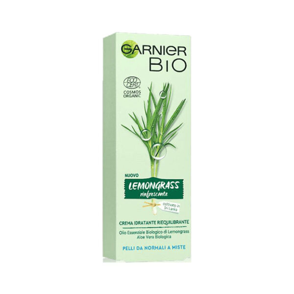 Garnier Bio Crema viso idratante riequilibrante lemongrass -50 ml