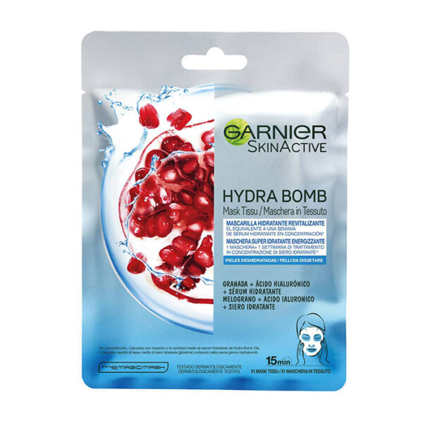 Garnier Hydrabomb Maschera in Tessuto Super Idratante Energizzante per pelli da dissetare